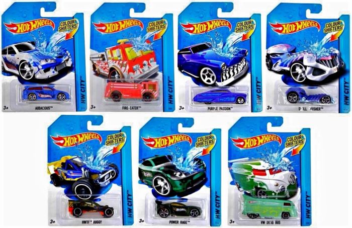 Cars Hot Wheels changes color assorted.