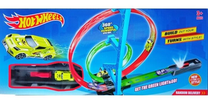 Hot Wheel track Double loop