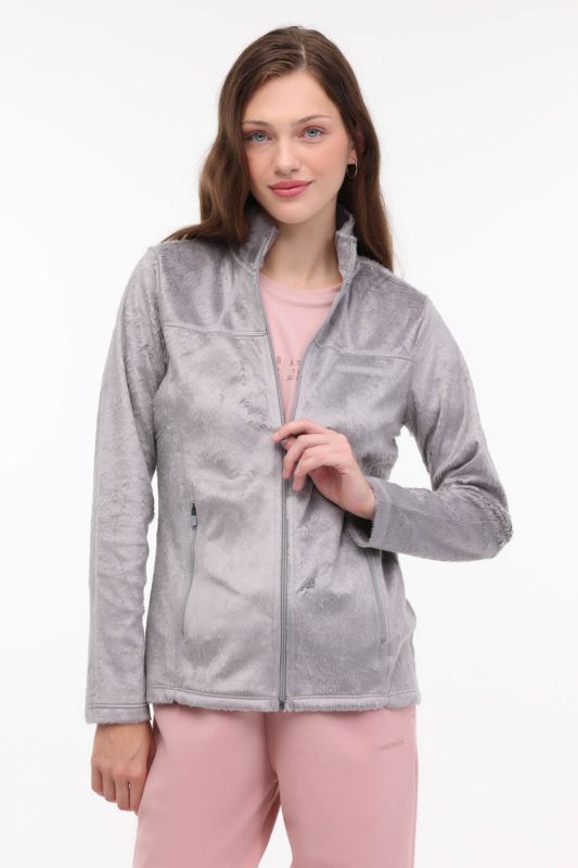 W-SD900 MAY FULL ZIP POLA GRAY Women's Fleece