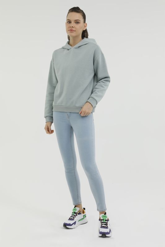 W-SDK240 RACHEL BACK PRIN A MINT Women's Sweatshirt