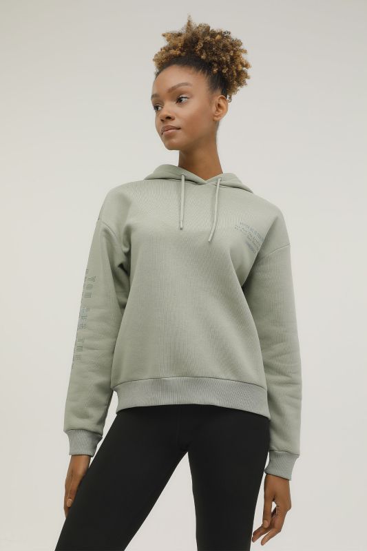 W-GF56 TARA ARM PRINTED H Khaki Women's Sweatshirt