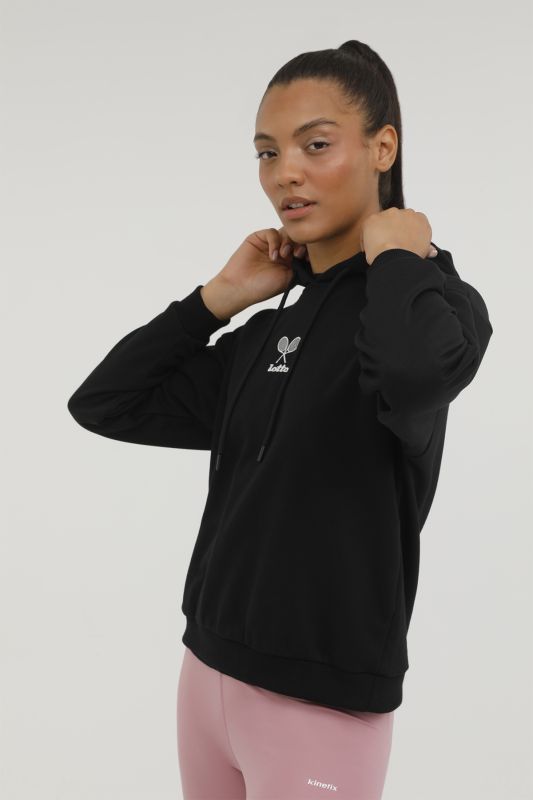 W-SLG29 ANITA LOGO HOODIE Black Women's Sweatshirt