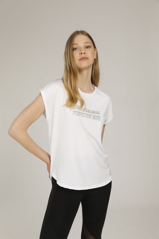 CT311 IONA MINIMAL T-SHIR White Women's Short Sleeve T-Shirt