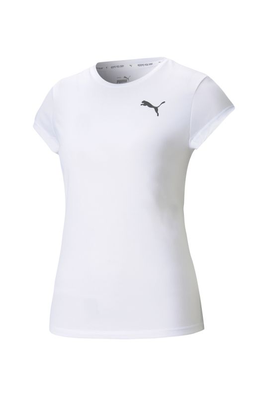 ACTIVE TEE White Women's Short Sleeve T-Shirt