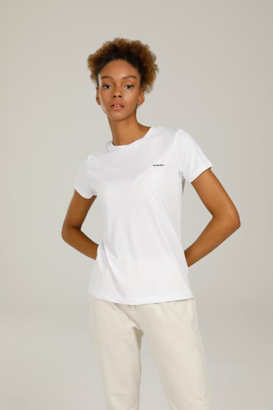 SN230 BASIC PES C NECK T- White Women's Short Sleeve T-Shirt