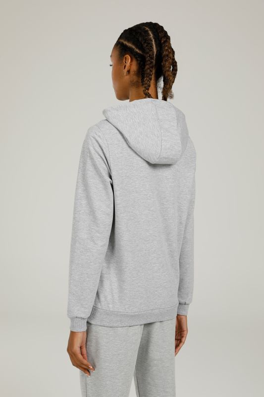 SN85 BASIC FULL ZIP HOODI Gray Women's Tracksuit