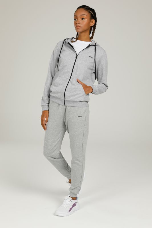 SN85 BASIC FULL ZIP HOODI Gray Women's Tracksuit