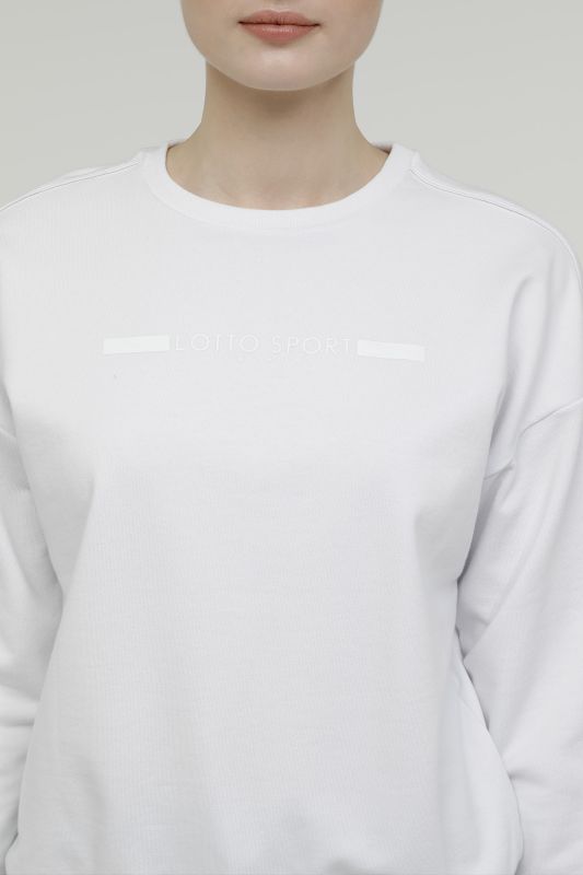 DINAMICO W VI SWEAT RN White Women's Sweatshirt