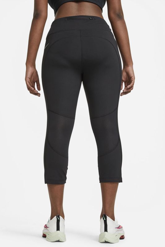 W NK DF FAST CROP Black Women's Leggings