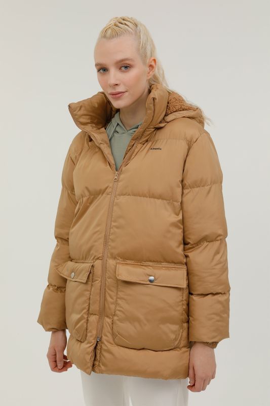 W-BELLA COAT 2PR Camel Women's Long Coat