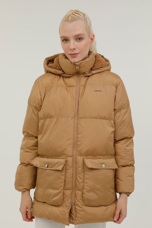 W-BELLA COAT 2PR Camel Women's Long Coat