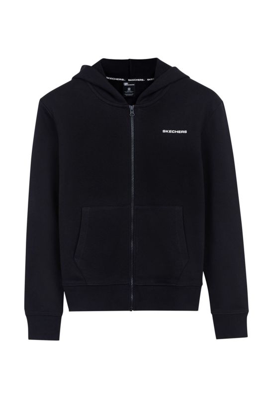 NEW BASICS W FULL ZIP HOO Black Women's Sweatshirt