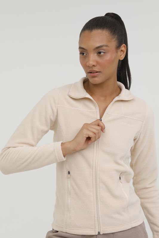 W-SN158 BASIC POLAR POCKE Ecru Women's Fleece