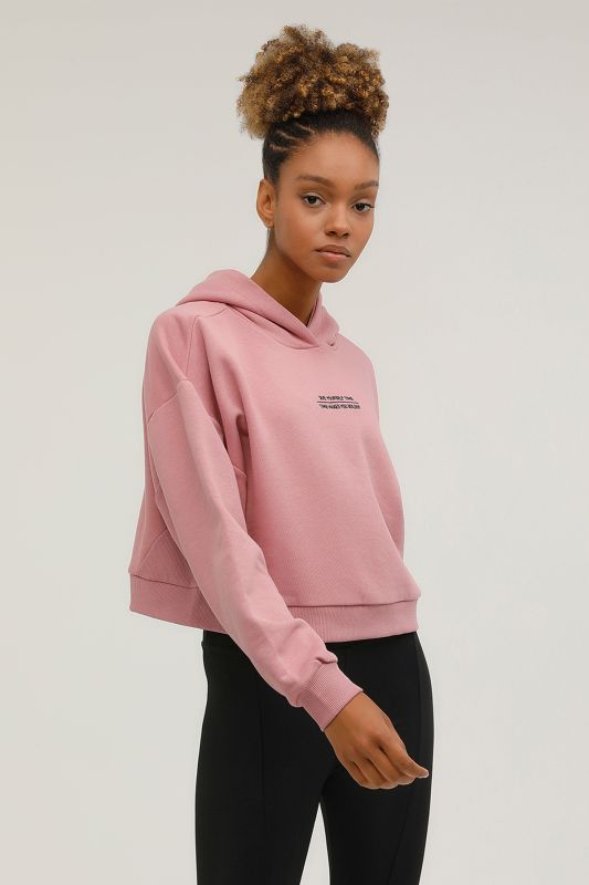 W-GF200 EVA HOODIE 2PR Pink Women's Sweatshirt