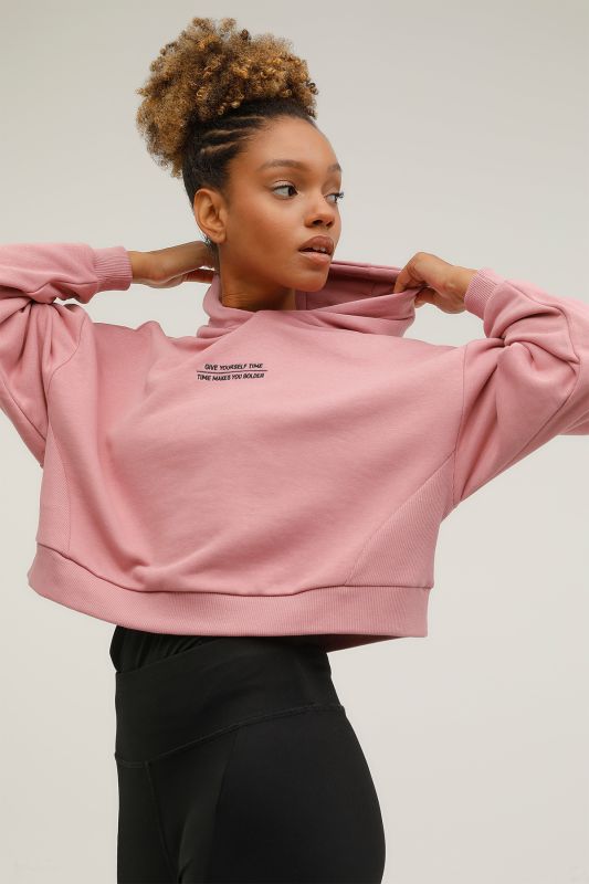 W-GF200 EVA HOODIE 2PR Pink Women's Sweatshirt