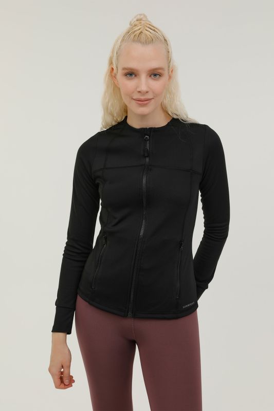 W-SN112 KALINA FULL ZIP T Black Women's Tracksuit