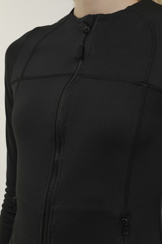 W-SN112 KALINA FULL ZIP T Black Women's Tracksuit