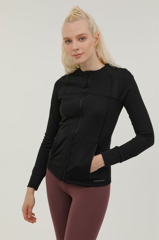 W-SN112 KALINA FULL ZIP T Black Women's Tracksuit