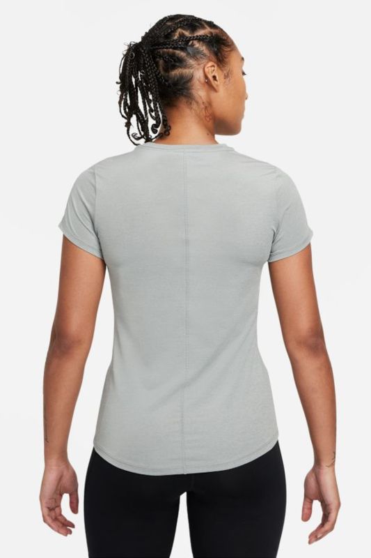 W NK ONE DF SS SLIM TOP Gray Women's Short Sleeve T-Shirt