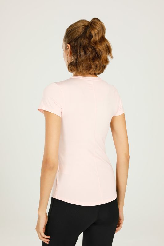 W NK ONE DF SS SLIM TOP Pink Women's Short Sleeve T-Shirt