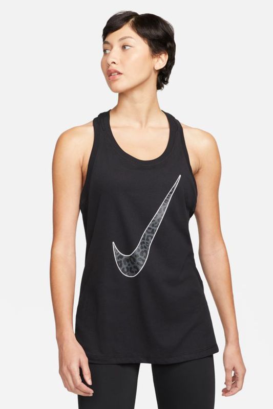 W NK DF ONE HOOK WBN Black Women's Tank Top