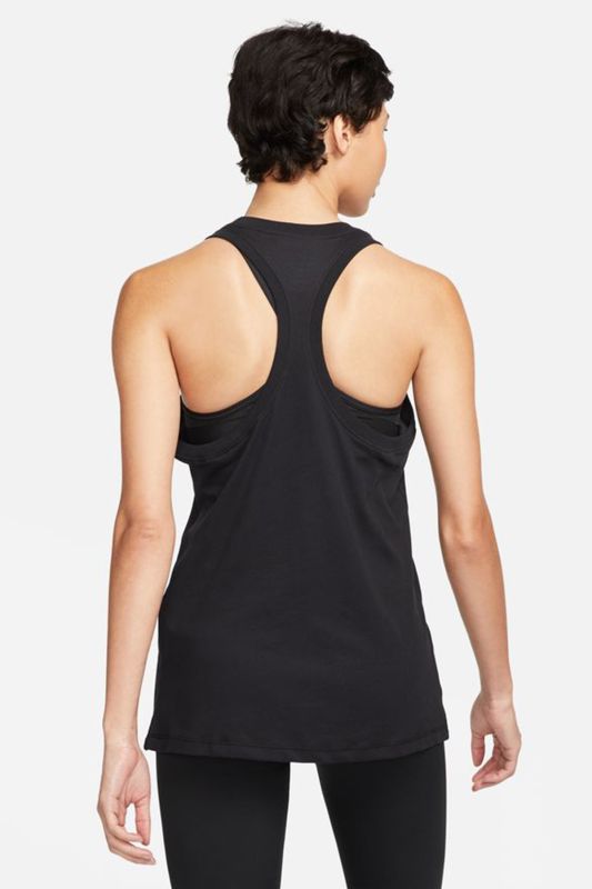 W NK DF ONE HOOK WBN Black Women's Tank Top