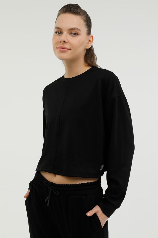 W-SD603 LIVA SWEATSHIRT 2 Black Women's Sweatshirt