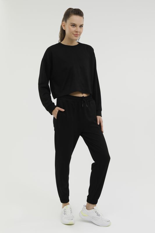 W-SD603 LIVA SWEATSHIRT 2 Black Women's Sweatshirt