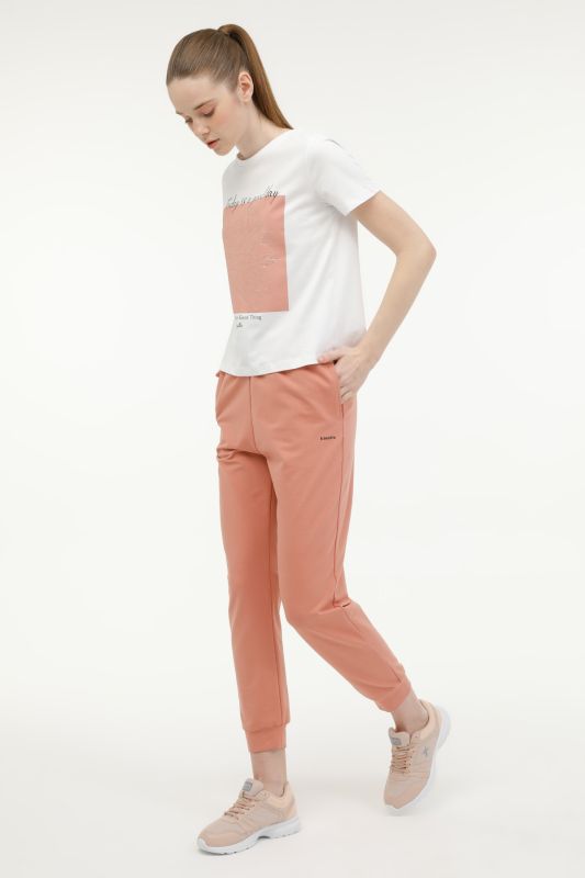 W-SN86 BASIC JOGGER 3FX Rose Dried Women's Sweatpants