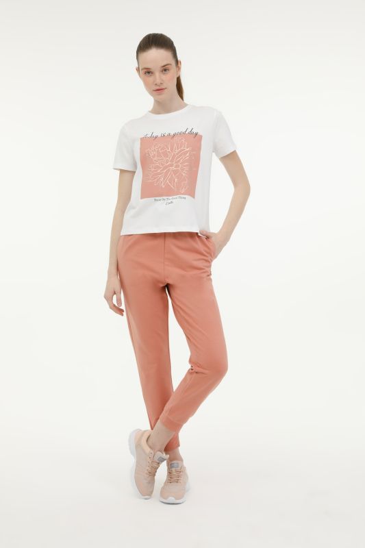 W-SN86 BASIC JOGGER 3FX Rose Dried Women's Sweatpants