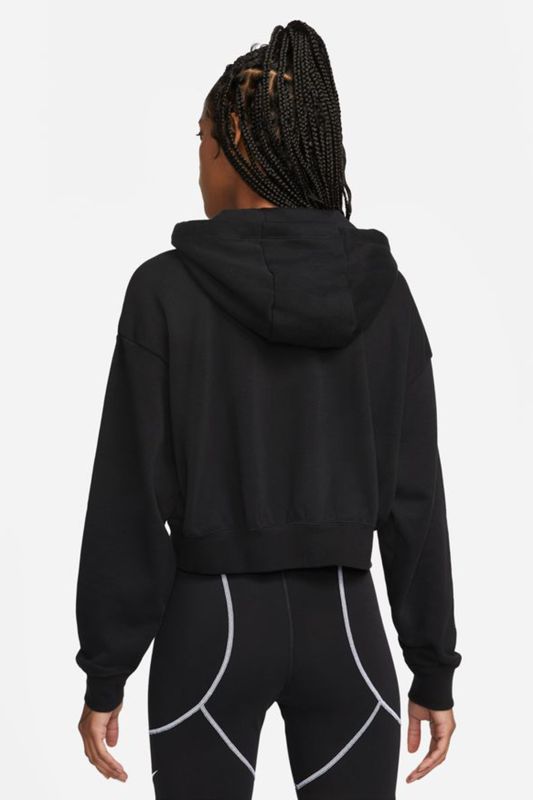 W NSW CLUB FLC GX CROP HD Black Women's Sweatshirt