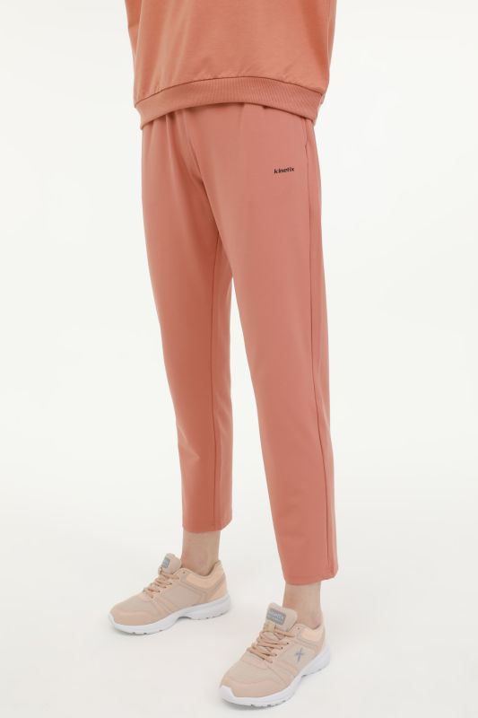 W-SN537 BASIC PES TRACK P Rose Dried Women's Sweatpants