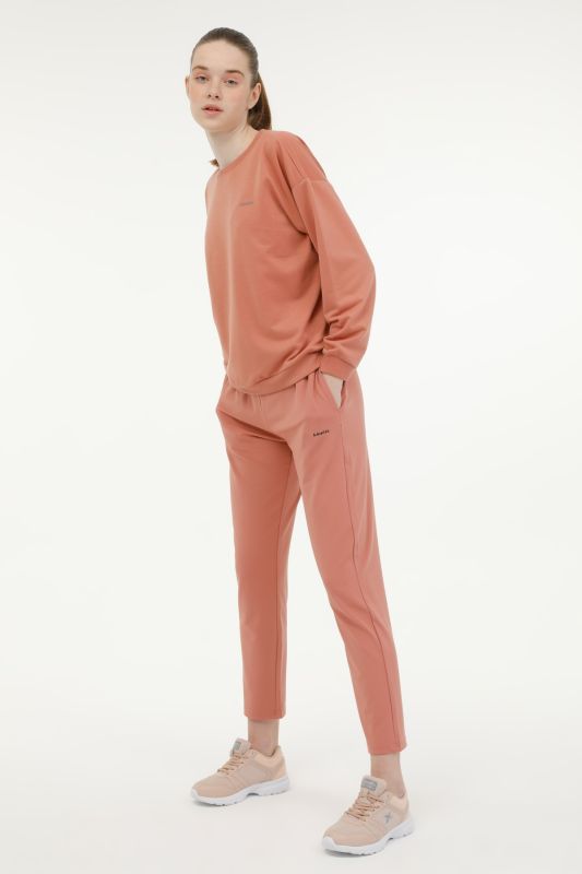 W-SN537 BASIC PES TRACK P Rose Dried Women's Sweatpants