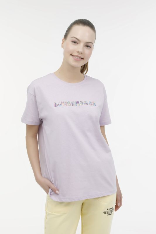 WL ANGELA 11ID313 3FX Lilac Women's Short Sleeve T-Shirt