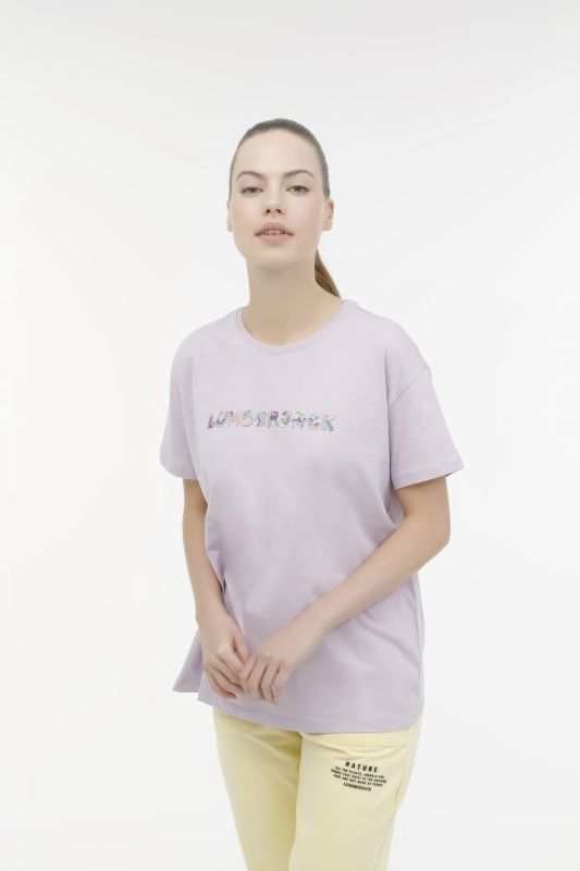 WL ANGELA 11ID313 3FX Lilac Women's Short Sleeve T-Shirt