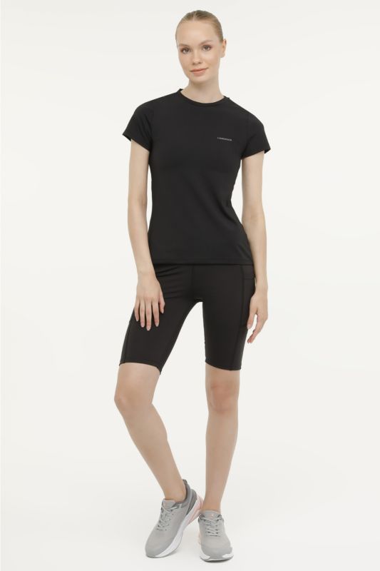 WL FIONA 11PE47 3FX Black Women's Short Sleeve T-Shirt