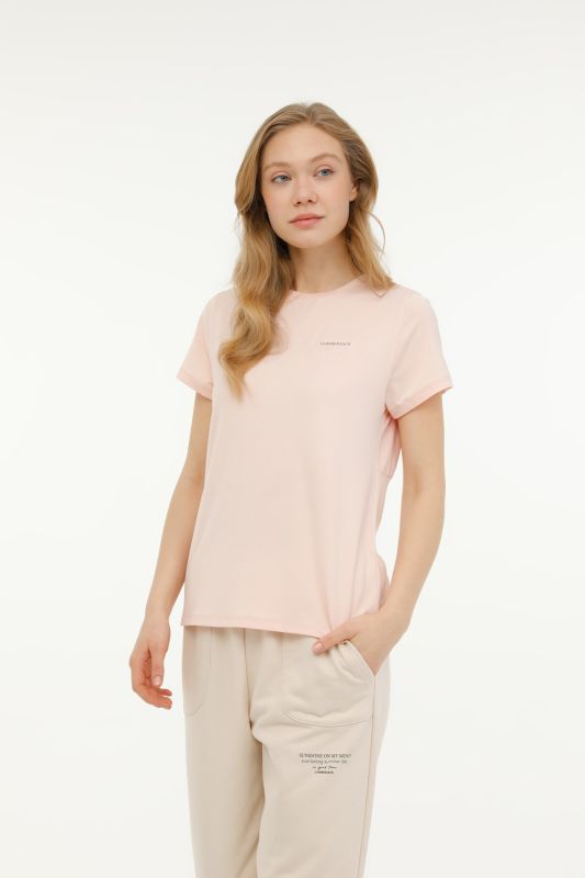 WL FIONA 11PE47 3FX Pink Women's Short Sleeve T-Shirt