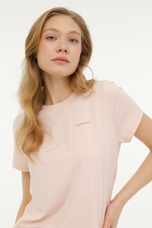 WL FIONA 11PE47 3FX Pink Women's Short Sleeve T-Shirt