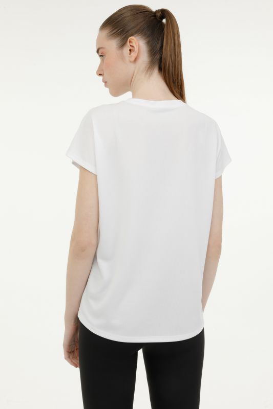 WL CLAUDIA-B 11P3004 3FX White Women's Short Sleeve T-Shirt