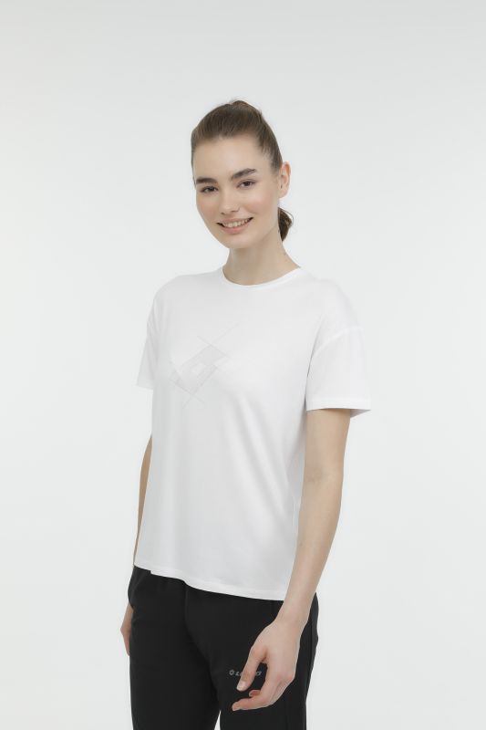 WL CARLA-B 11-910961 3FX White Women's Short Sleeve T-Shirt