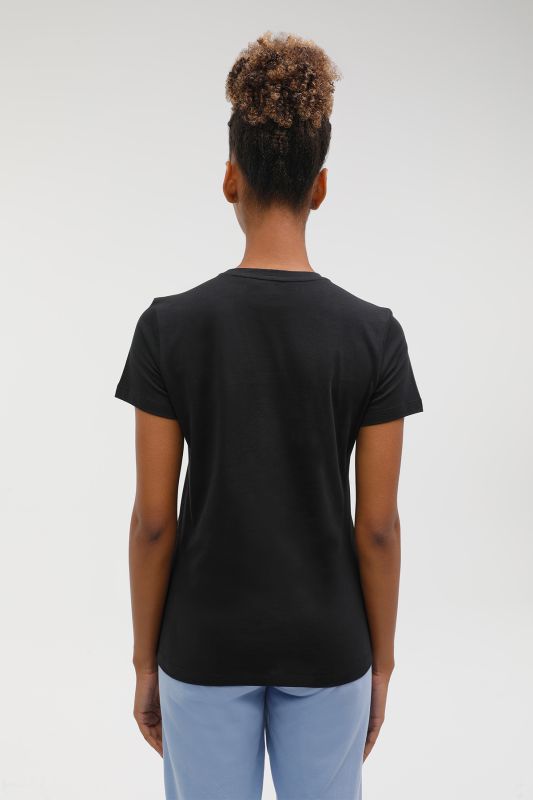 BPPO-000168 BLANK BASE - Black Women's Short Sleeve T-Shirt