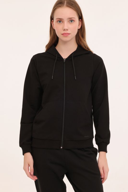 WB FULL ZIP 18SN85 3PR Black Women's Tracksuit