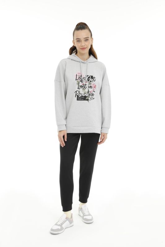 WL LAYLA 17GF83 3PR GRAY MELANJ Women's Sweatshirt