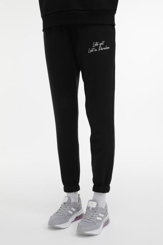 WL LAYLA JG 22GF86 3PR Black Women's Sweatpants