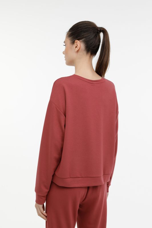 WL CARLA-B 16 3PR PASTEL BORDO Women's Sweatshirt