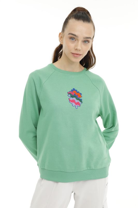 WL TRACY-N 16ES206 3PR Green Women's Sweatshirt