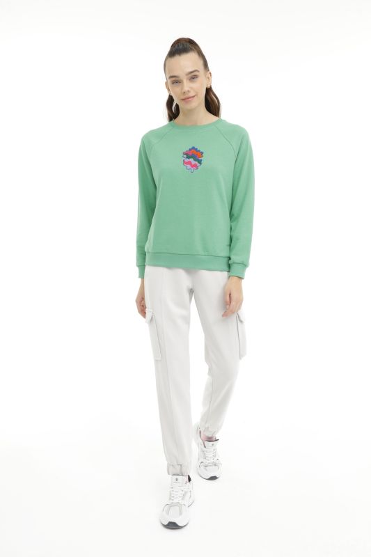 WL TRACY-N 16ES206 3PR Green Women's Sweatshirt