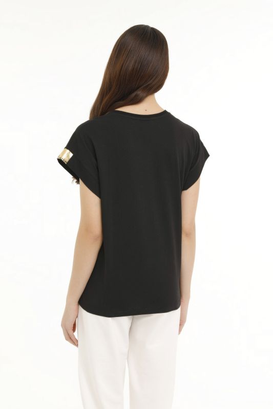 WL MABEL-B 11ES125 3PR Black Women's Short Sleeve T-Shirt