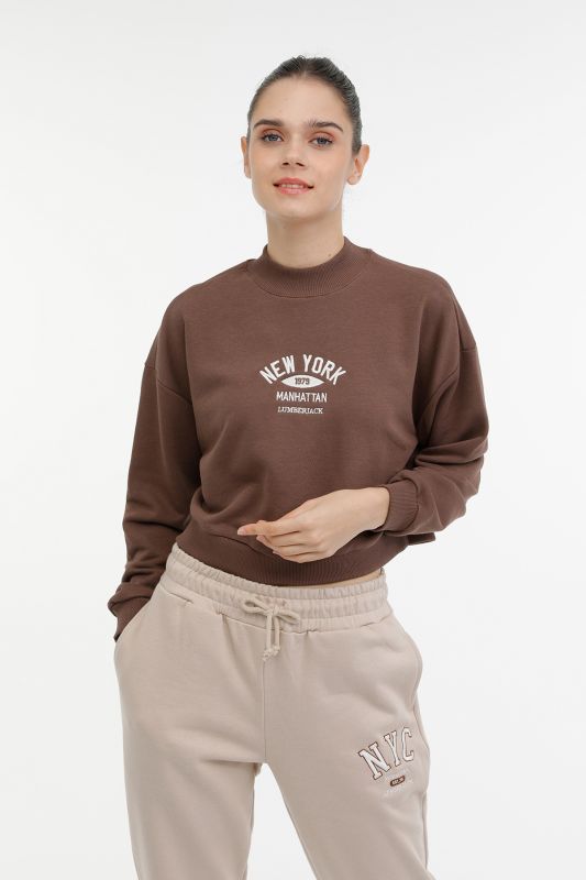 WL SOFIA-N 16GF857 3PR Brown Women's Sweatshirt