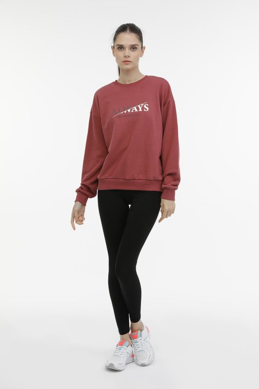 WL DELLA 16GD22 3PR PASTEL BORDO Women's Sweatshirt